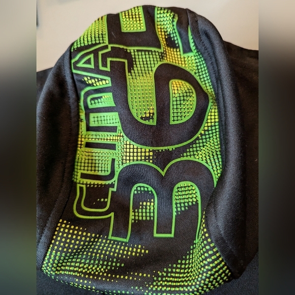 Adidas 3 stripe full zip Black with silver gray stripes. Youth Size L - Picture 6 of 15